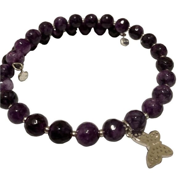 Real Amethyst Wrap Bracelet - Picture 9 of 11